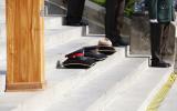 2014 Memorial Service - Memorial items on steps