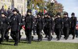 2014 Memorial Service - Officers marching