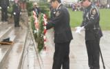2012 Memorial Service - officers presenting memorial wreath (7)