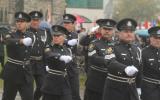 2012 Memorial Service - Marching officers paying respects