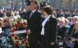 2004 Memorial Service - Officers placing memorial wreath