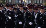 2014 Memorial Service - Officers walking to memorial service (8)