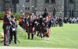 2013 Memorial Service - Bagpipers marching and performing (8)