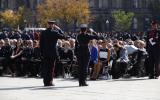 2014 Memorial Service - Officers saluting at attention