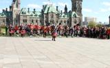 2013 Memorial Service - Bagpipers marching and performing (10)